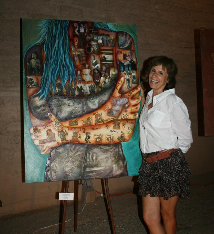 Artist Carolyn King in 2012. Carolyn credits her mother for filling their home with art.